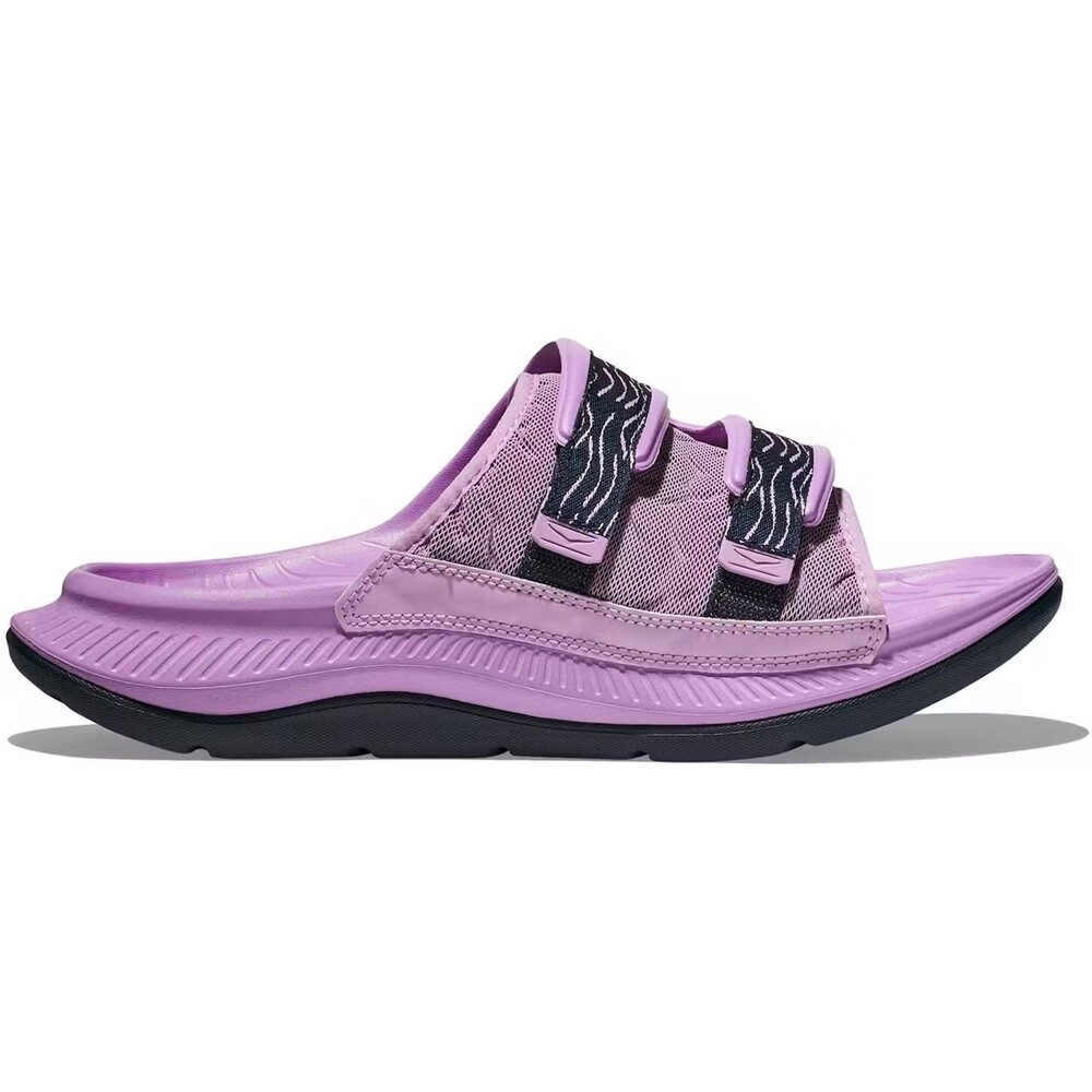 Hoka One One Ora Luxe Unisex Slide Sandals size 13 NWT Violet Bloom Outerspace